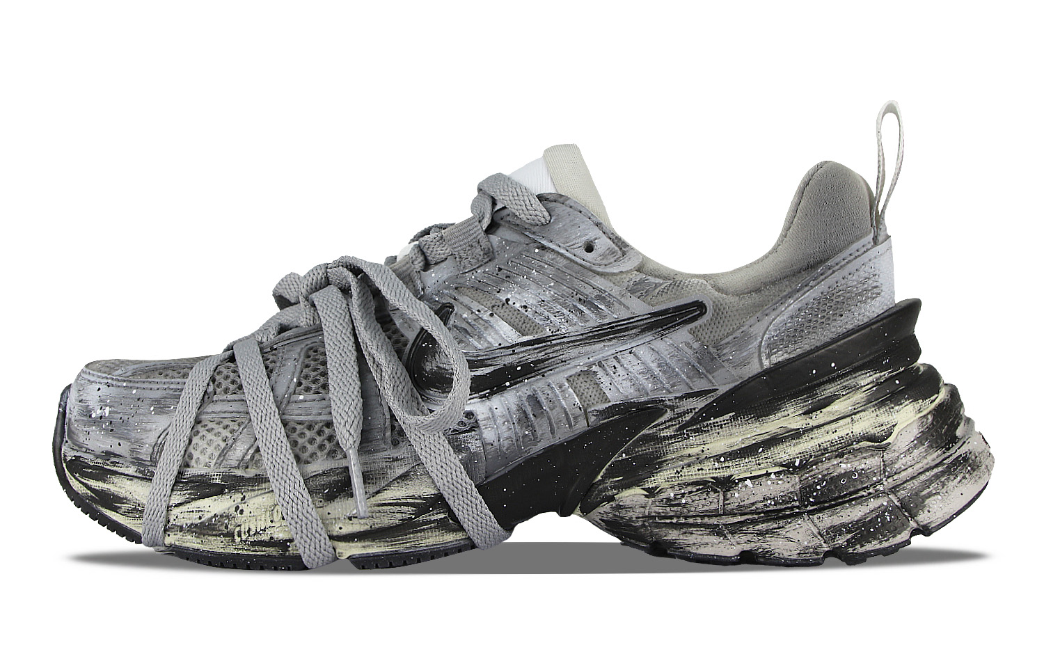 Nike V2K Run Low-Top Casual Running Shoes Women's Silver White