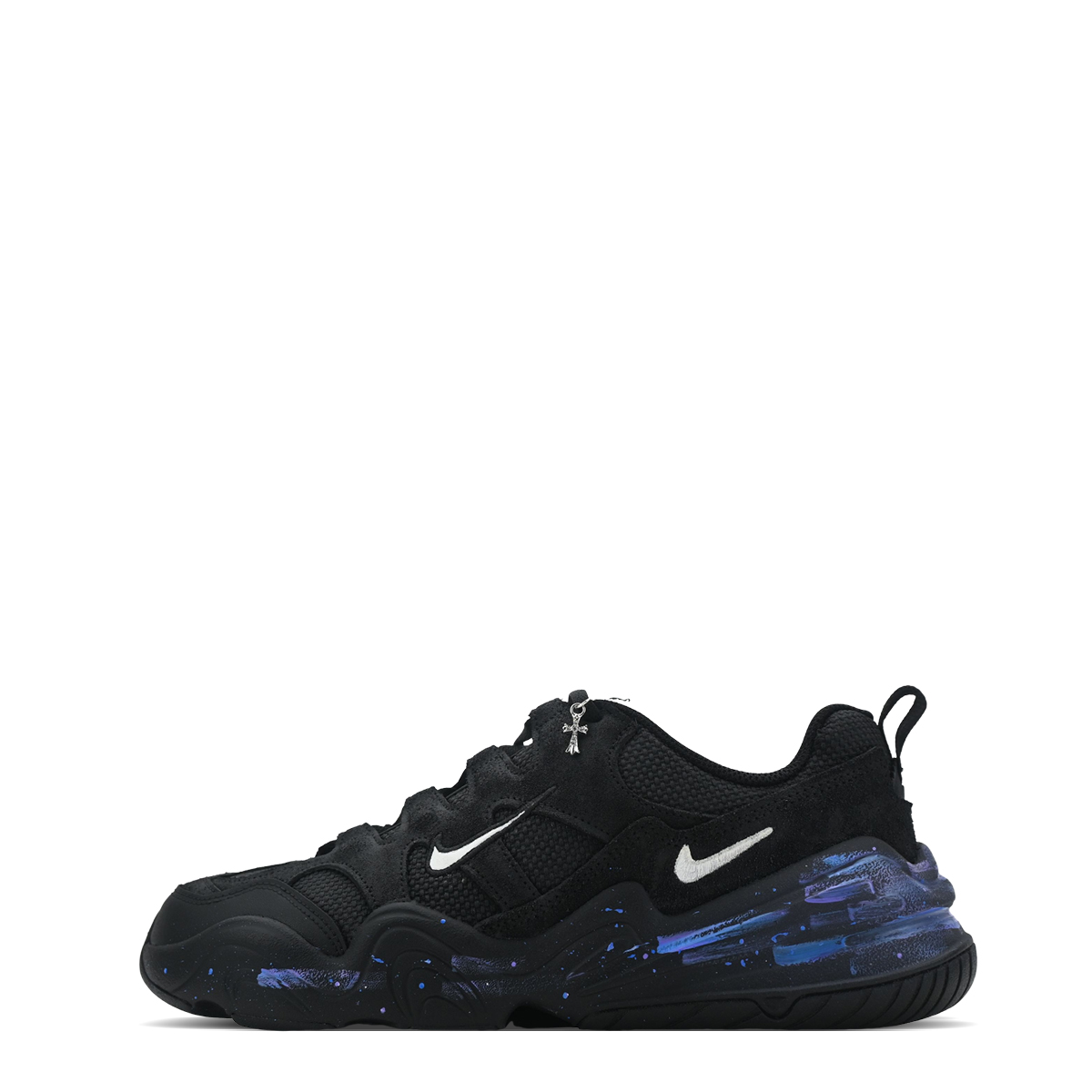 Nike Tech Hera Abrasion Resistant Slip Resistant Low top Casual Shoes Unisex Black Blue