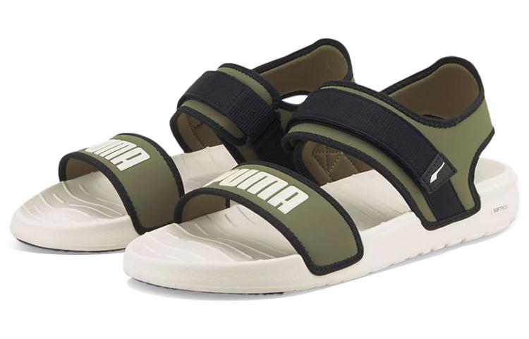 PUMA Softride Slide 'White Dark Green Moss' купить в интернет-магазине Yoocart с быстрой доставкой по России.