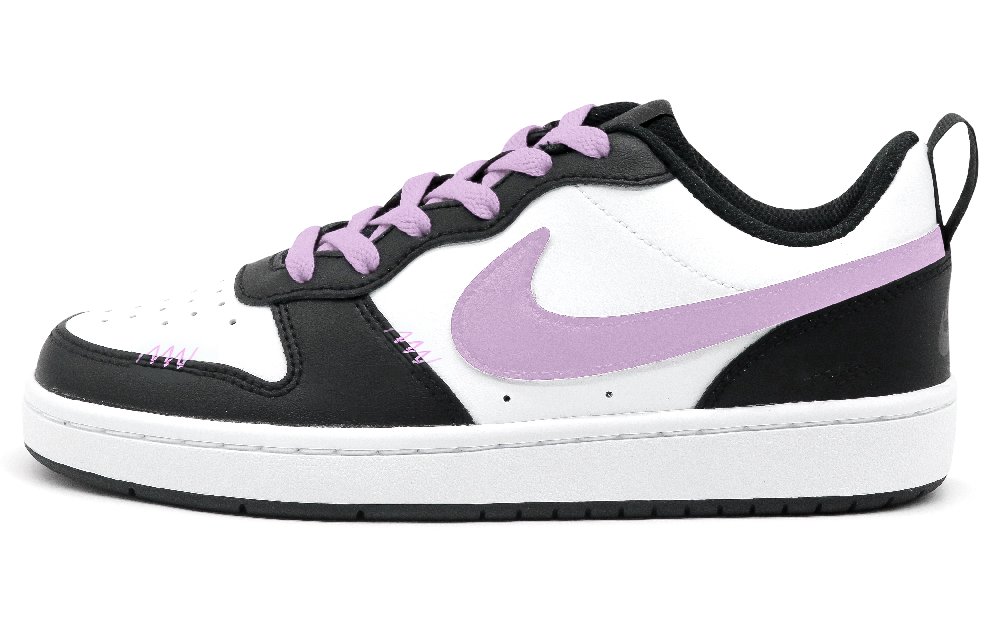 Nike Court Borough Skateboard Shoes Women's Low-Top Black/Purple