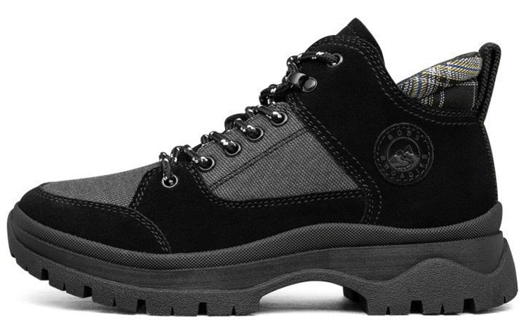 Skechers Roadies Martin Boots 'Black Grey' Women's