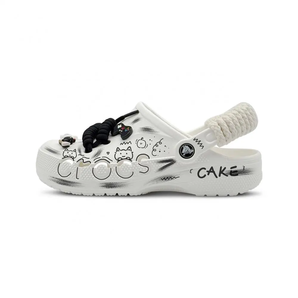 Crocs Classic Clog Cake Kitten Clogs Unisex White