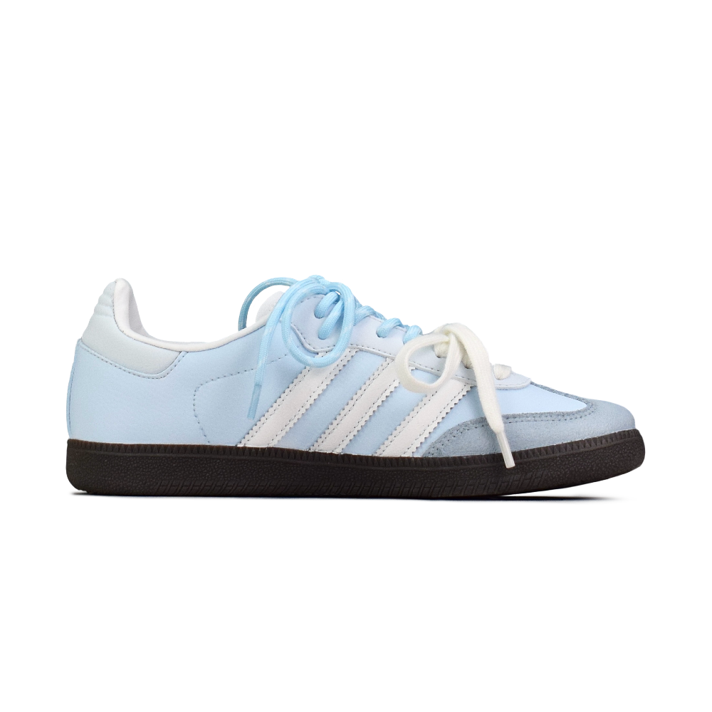 Adidas Originals SAMBA OG Abrasion Resistant Low Top Skateboard Shoes Unisex Light Blue