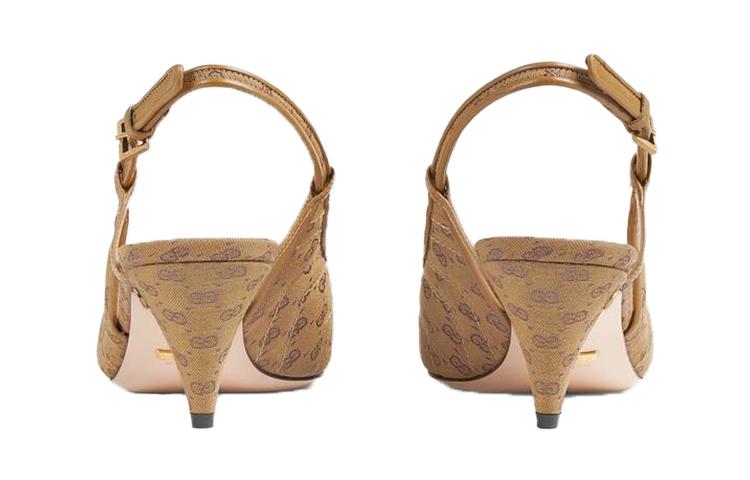 GUCCI Mini Double G Sling Back Pumps