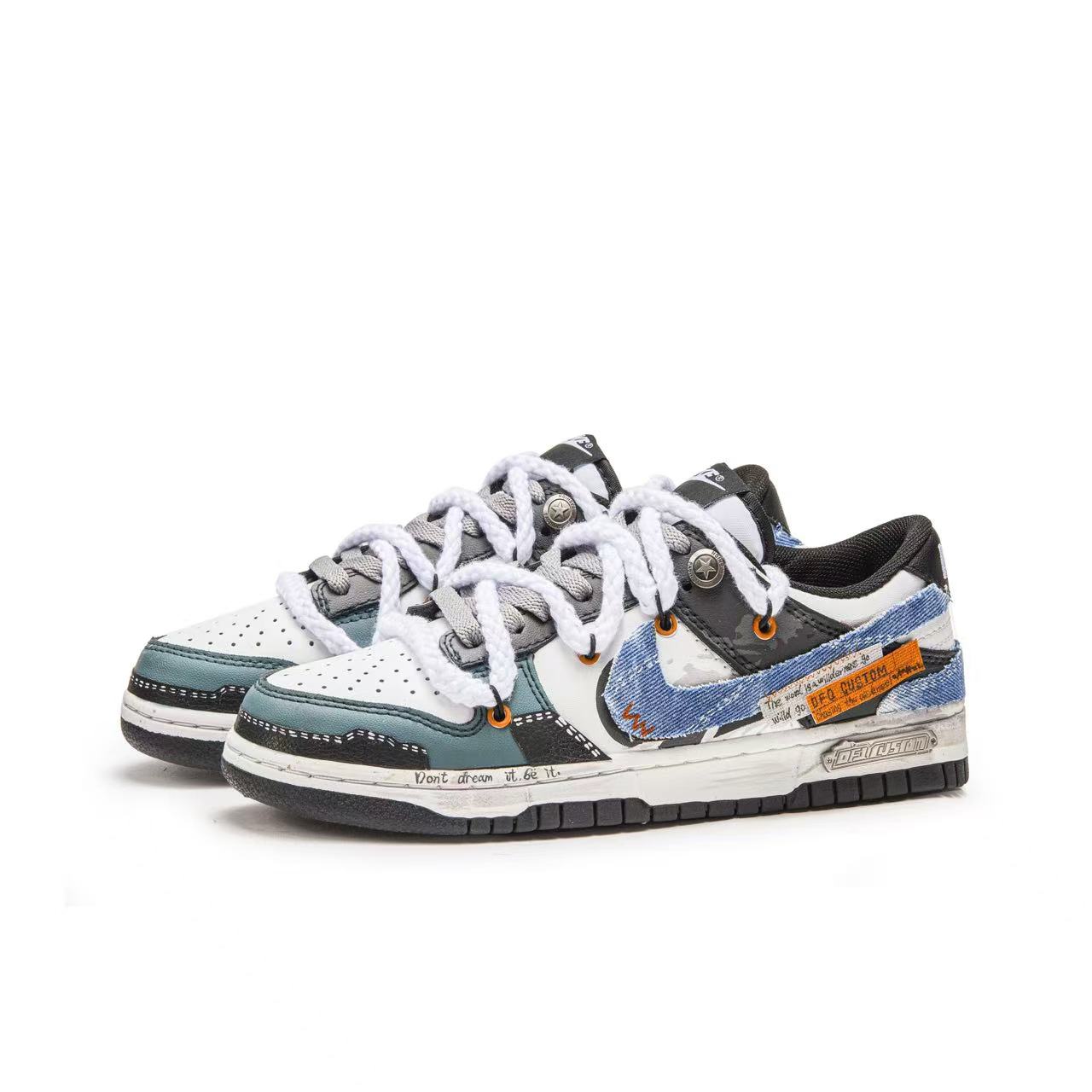 Nike Dunk Box, Denim Knight Abrasion Resistant Low top Skateboard Shoes Unisex купить в интернет-магазине Yoocart с быстрой доставкой по России.