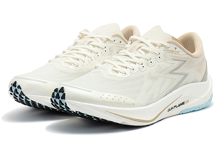 361° Speed ​​2 Pro Cushioning, Slip Resistant, Abrasion Resistant, Balance Low Top Running Shoes Men's White Gold