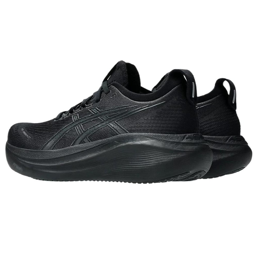 Asics Wear-Resistant Low-Top Sprint Running Shoes Women's Black Gray Color