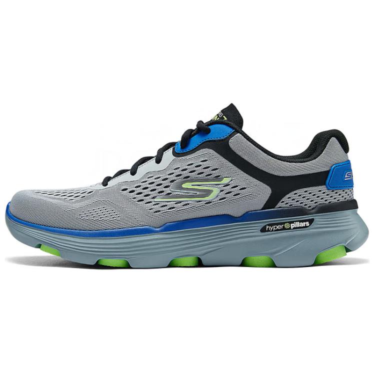 Skechers GO RUN Breathable Low-Top Casual Running Shoes Men's Gray Blue