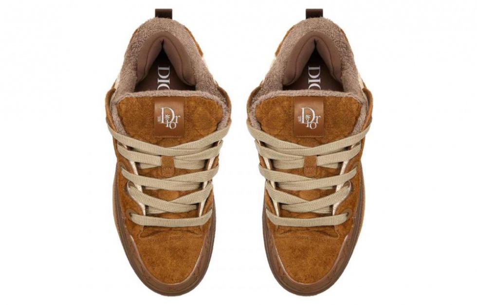 DIOR B9S Skater Erl Brown Suede With Brown And Beige DIOR Oblique Jacquard купить в интернет-магазине Yoocart с быстрой доставкой по России.
