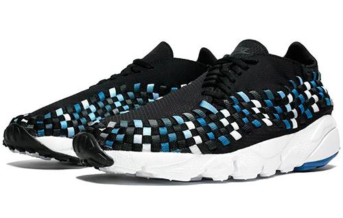 Nike Air Footscape Woven Nm Black/Blue Jay White купить в интернет-магазине Yoocart с быстрой доставкой по России.