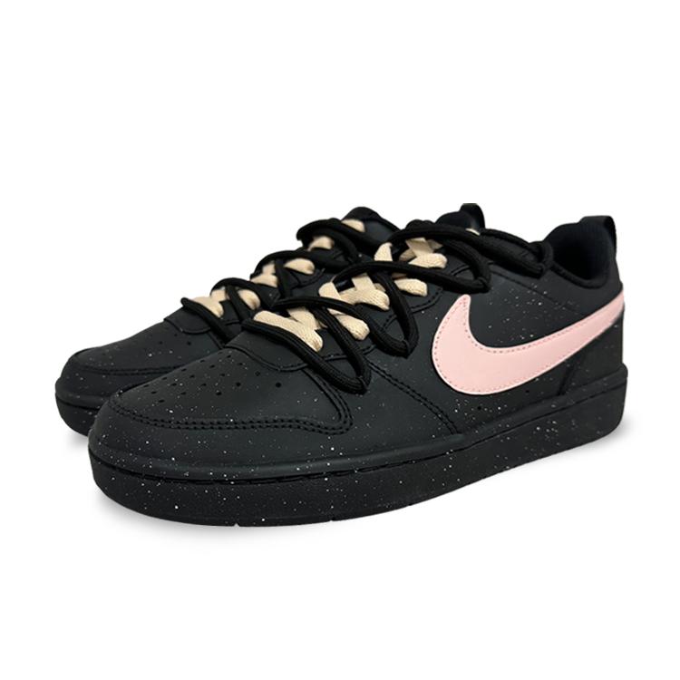 Nike Court Borough Coverage Slip Resistant, Abrasion Resistant, Breathable Low Top Skateboard Shoes GS Black Pink купить в интернет-магазине Yoocart с быстрой доставкой по России.