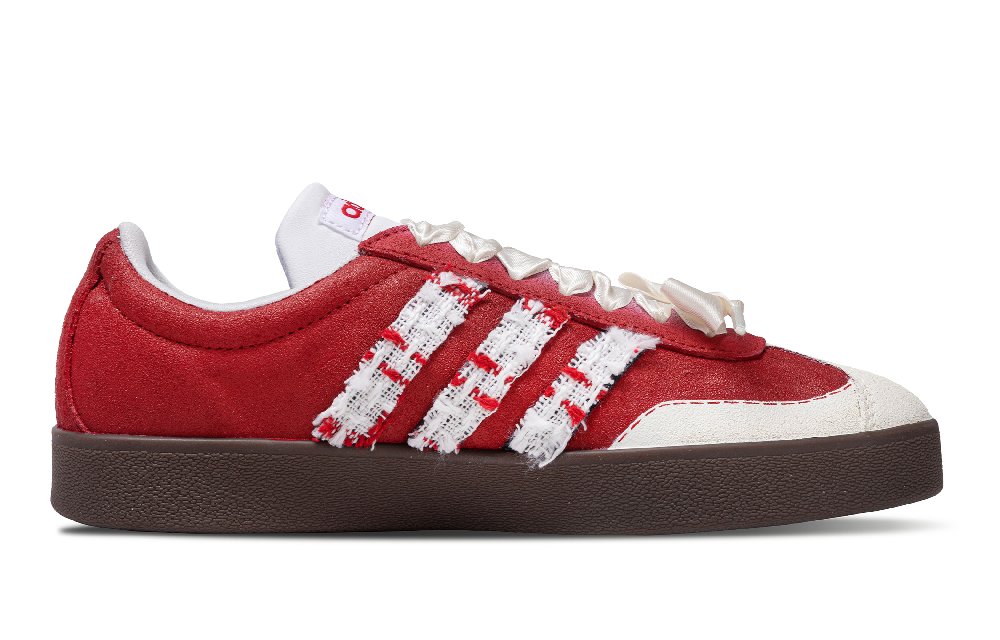 Adidas Neo VL Court 2.0 Lightweight Low Top Skateboard Shoes Unisex Burgundy