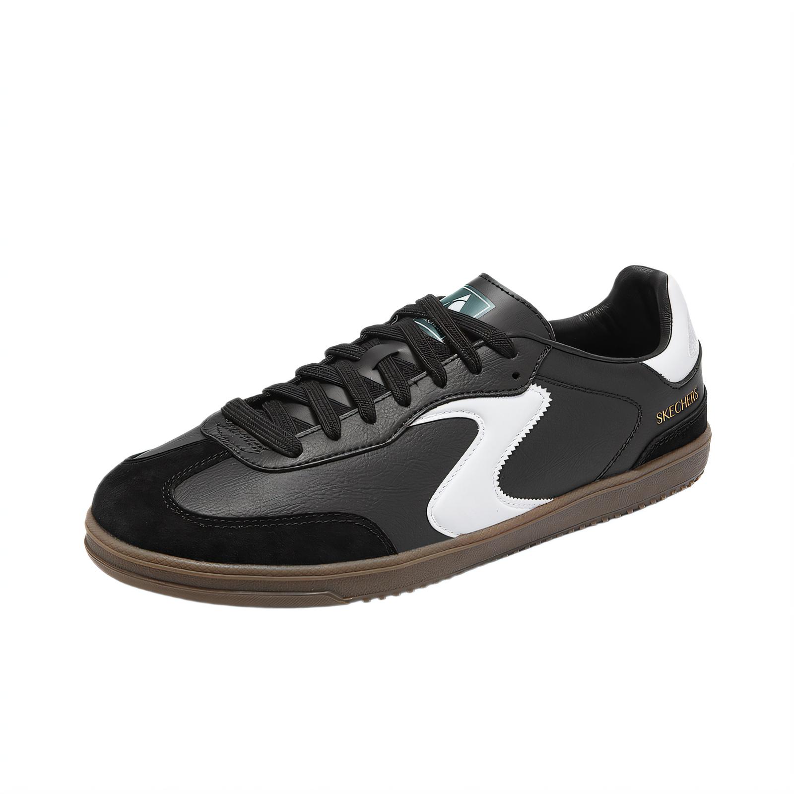 Skechers Court Classics Abrasion Resistant Low Top Skateboard Shoes Men's Black White