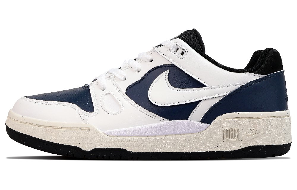 Nike Full Force Anti Slip Wear Resistant Low Top Skateboard Shoes Men's Blue White