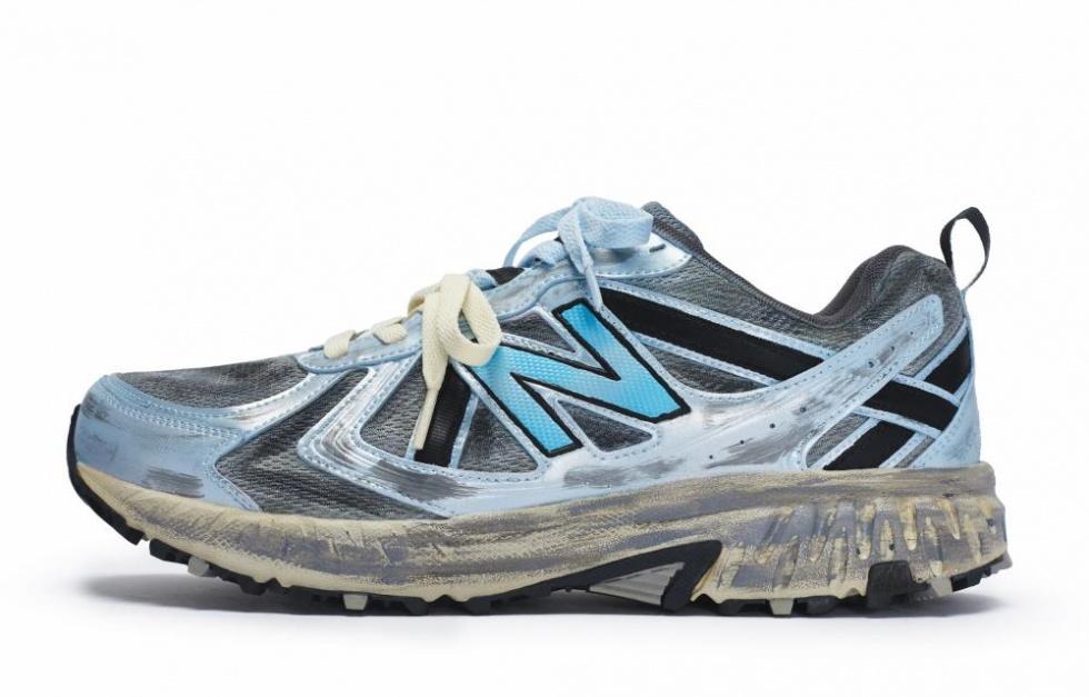 New Balance NB 410 Anti Slip Wear Resistant Low Top Running Shoes Unisex Blue Gray купить в интернет-магазине Yoocart с быстрой доставкой по России.