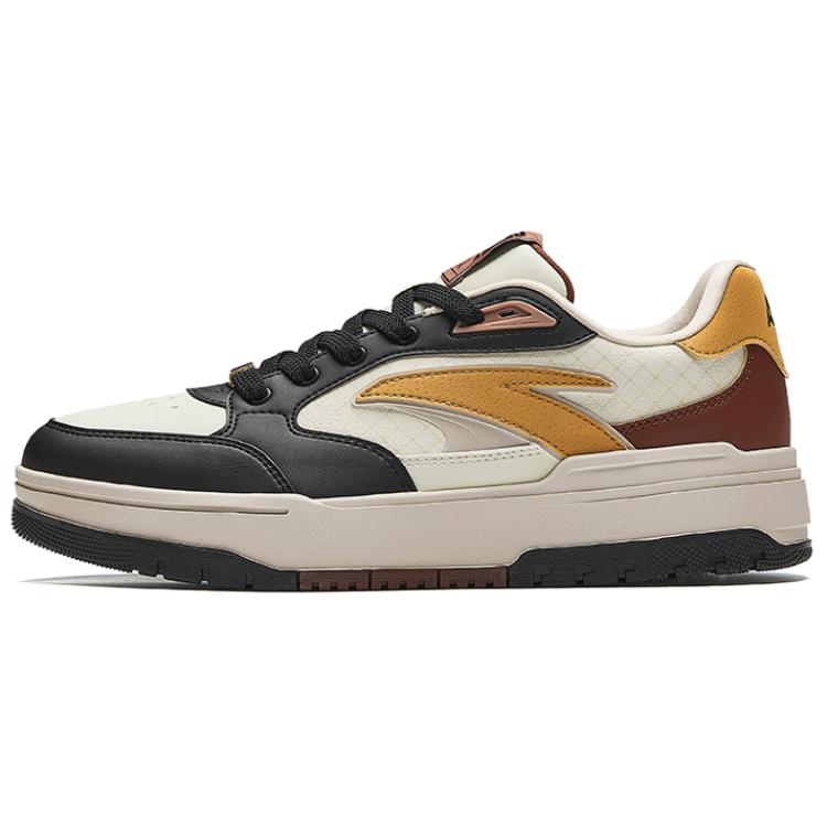 Anta 982 Anti-Slip Wear-Resistant Low-Top Skateboard Shoes Men Black White Brown