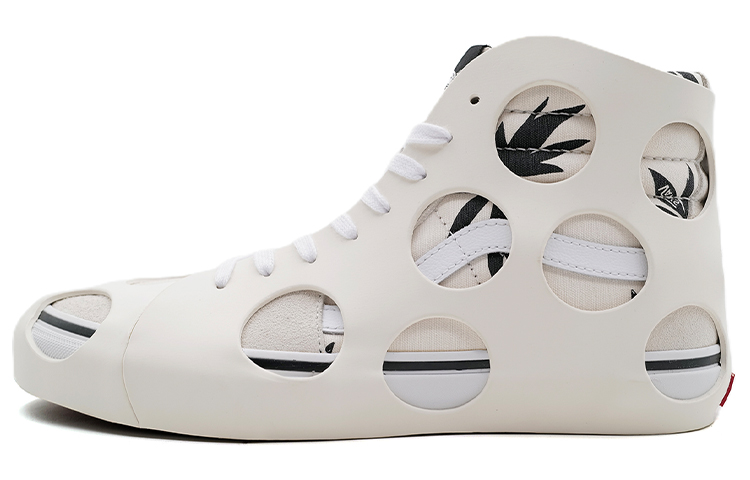 Sk8 Vans Hi Cage Vlt Lx 'Polka Dot Checkered Marshmallow'