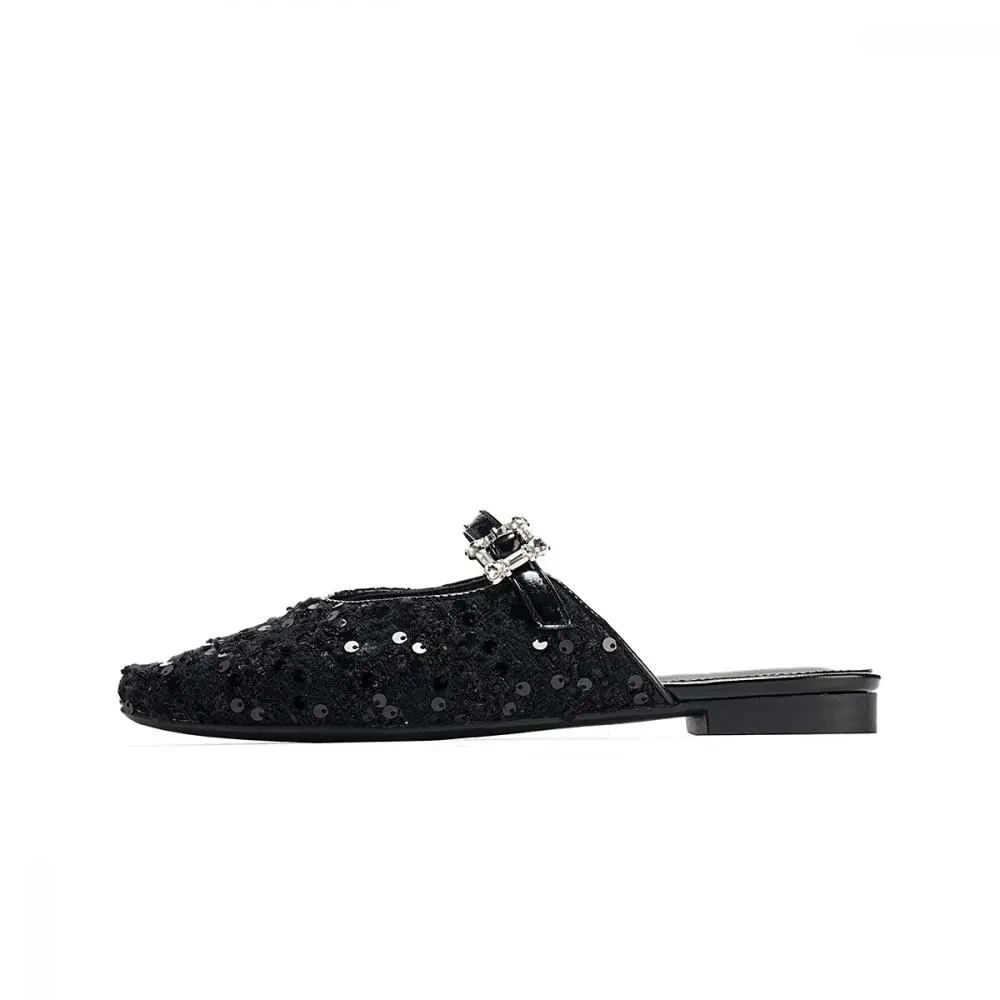 EBLAN Closed Toe Slippers Women's Black