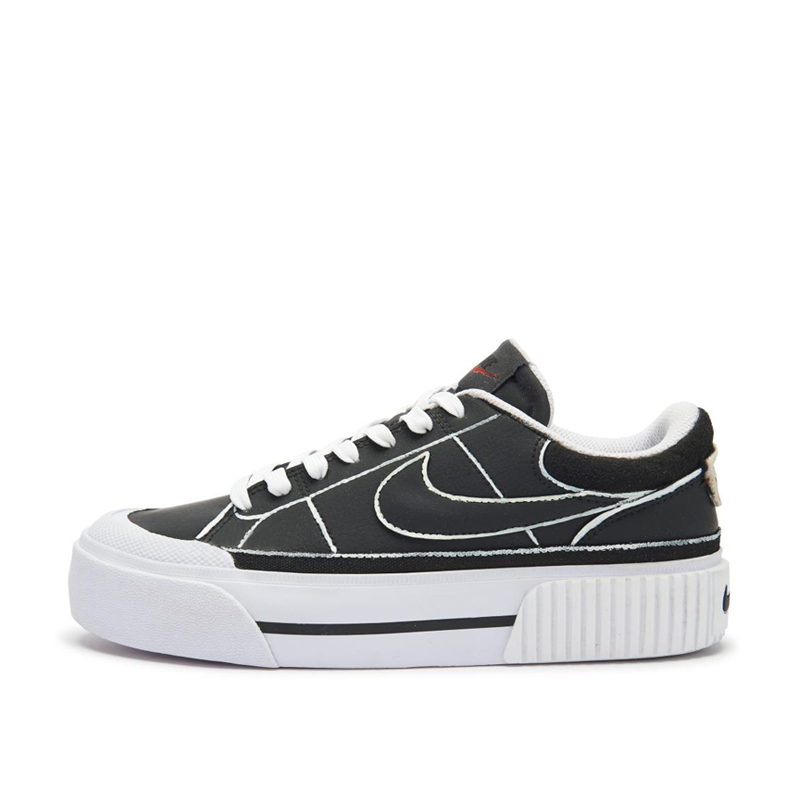 Nike Court Legacy Slip Resistant Low Top Skateboard Shoes Women's Black White