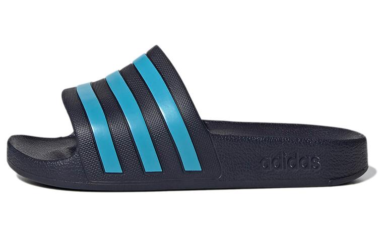 Adidas Adilette Aqua Slides Legend Ink Bright Cyan