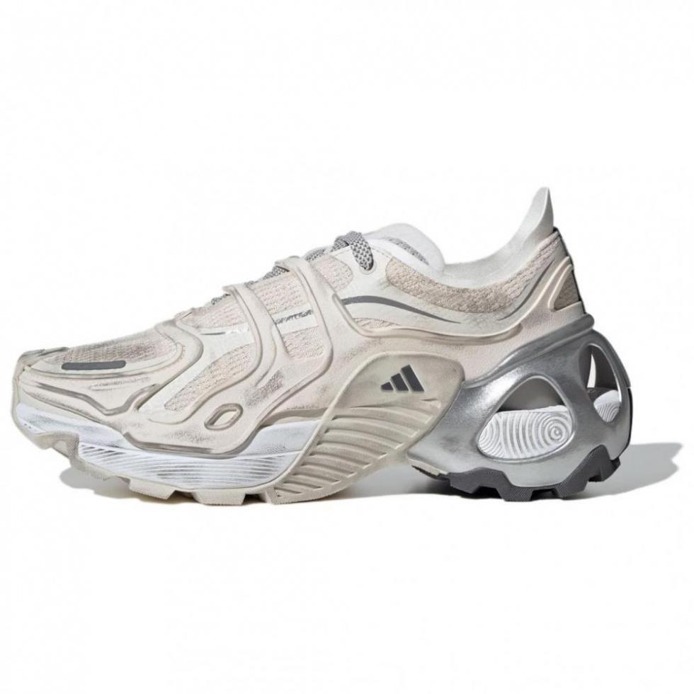 Adidas Wonder Runner Pro Anti-Slip Wear-Resistant Low-Top Casual Running Shoes Unisex White Gray