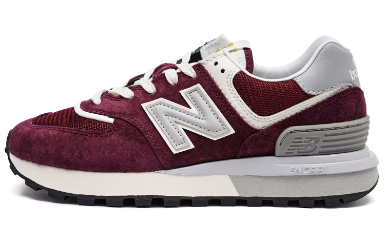 New Balance 574 Burgundy Silver