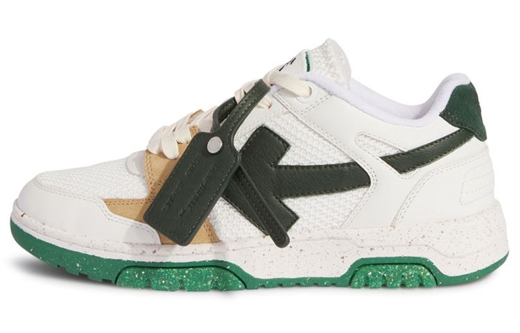 OFF WHITE Out Of Office Low Slim White Green
