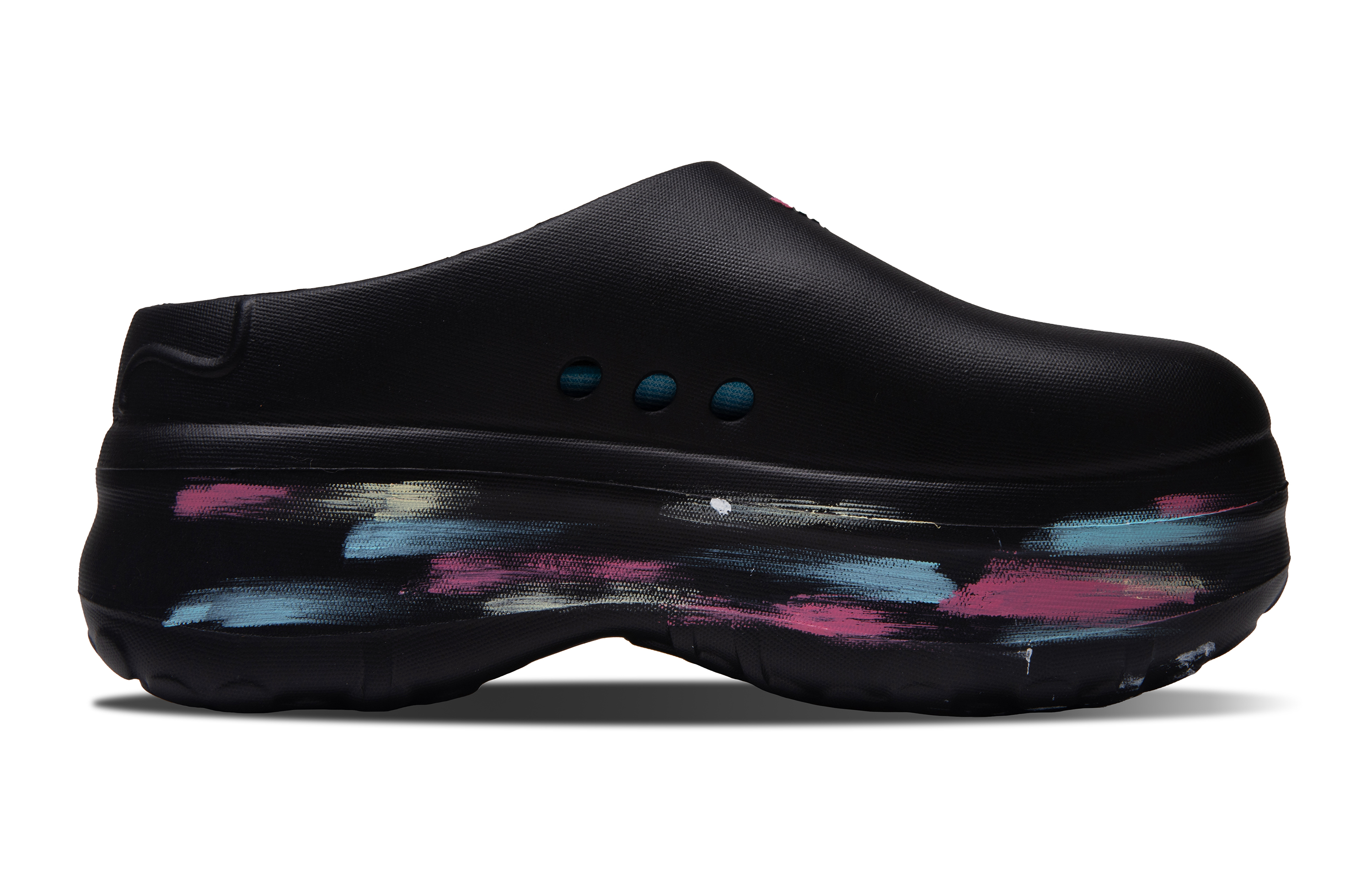 Adidas Originals AdiFOM Stan Smith Mule No Special Function Closed Toe Slippers Women's Black Blue Pink