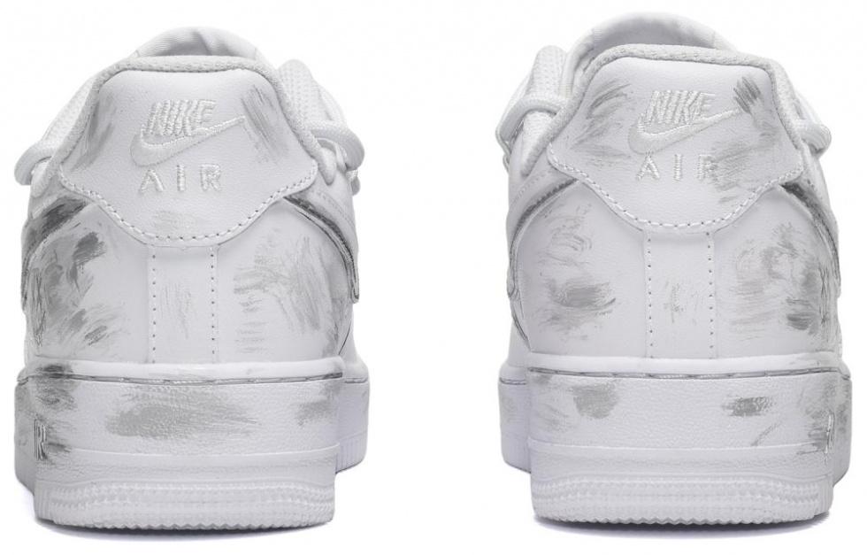 Nike Air Force 1 CUS ID Back To School Style Spring Travel Low-Top Skateboard Shoes Men's White Gray купить в интернет-магазине Yoocart с быстрой доставкой по России.