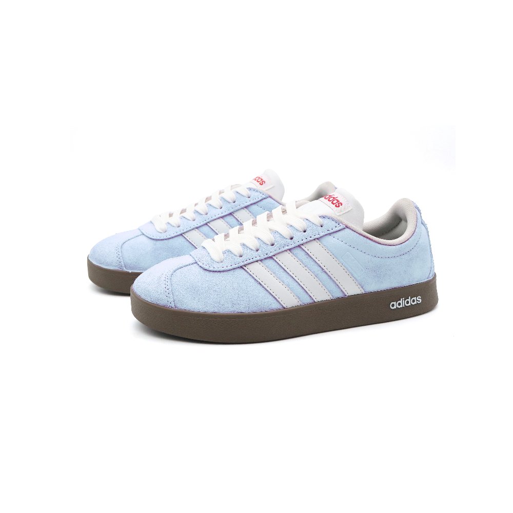 Adidas Neo Vl Court Classic Non slip Lightweight Low Top Skateboard Shoes Unisex Blue White