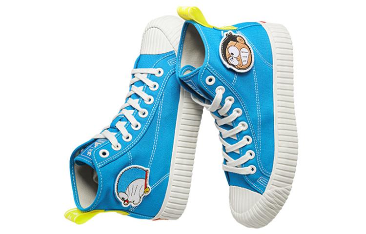 Doraemon x Kappa Slip Resistant High Top Canvas Shoes Unisex Blue купить в интернет-магазине Yoocart с быстрой доставкой по России.