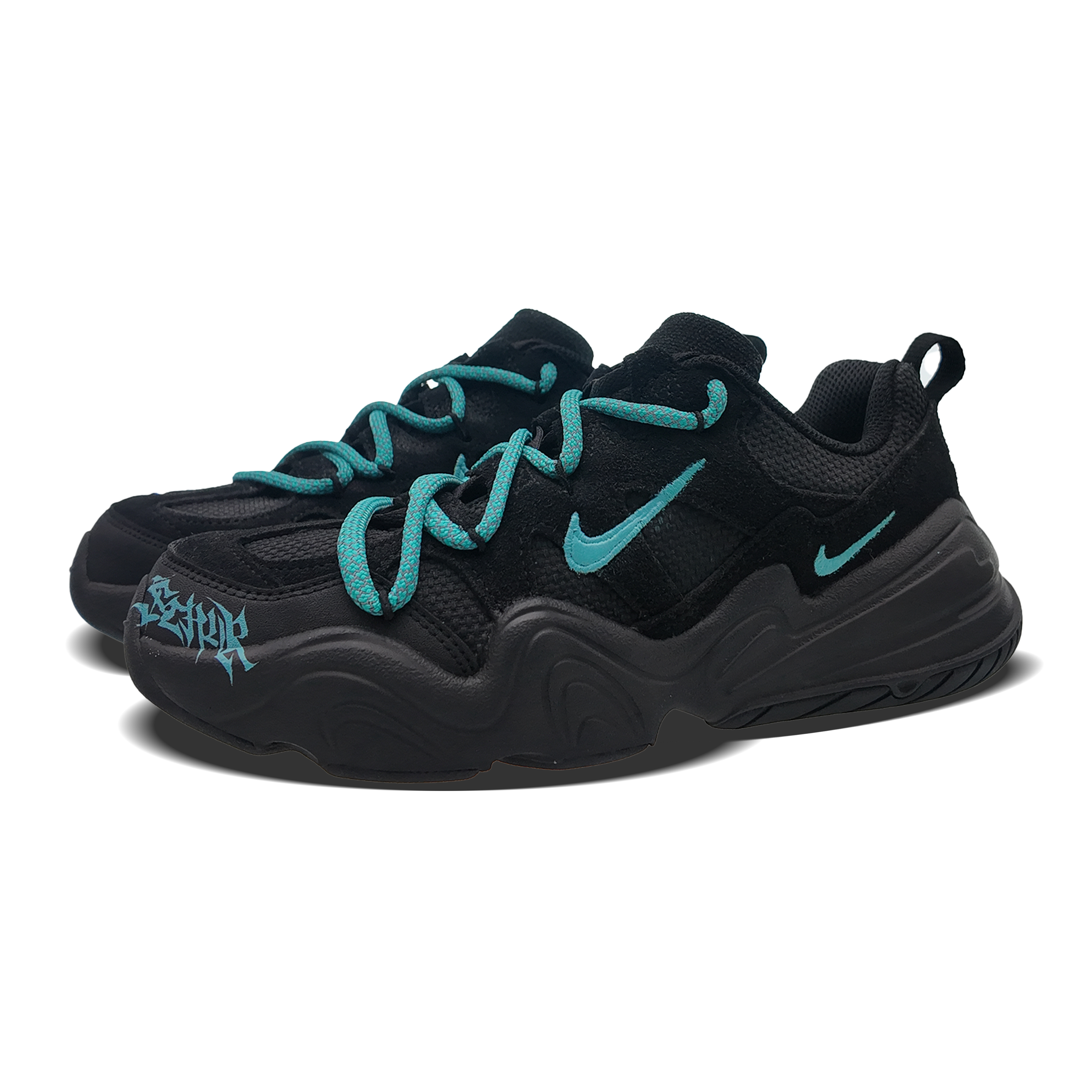 Nike Tech Hera Abrasion Resistant Low top Casual Shoes Unisex Black Blue купить в интернет-магазине Yoocart с быстрой доставкой по России.