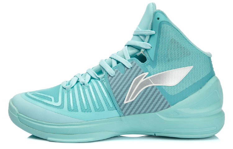 LiNing Speed 1 Cushioning Anti-Slip And Wear-Resistant Breathable Coverage High-Top Basketball Shoes Men's Mint Green