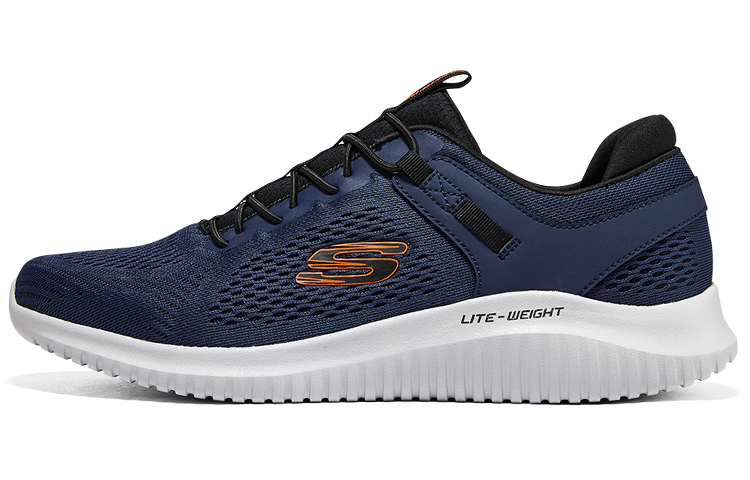 Skechers Flection 1.0 Low Top Sports Casual Shoes Men's Blue White