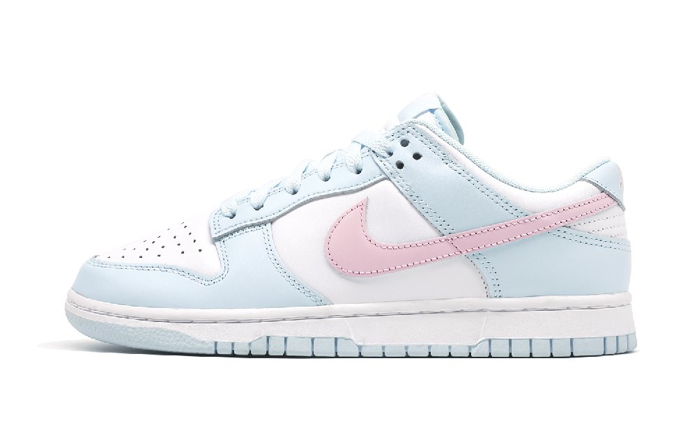 Nike Dunk Sea Salt Peach Slip Resistant, Waterproof, And Breathable Low Top Skateboard Shoes GS Blue White Pink