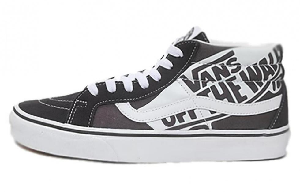 Vans SK8 Mid Reissue Logo 'Black White'