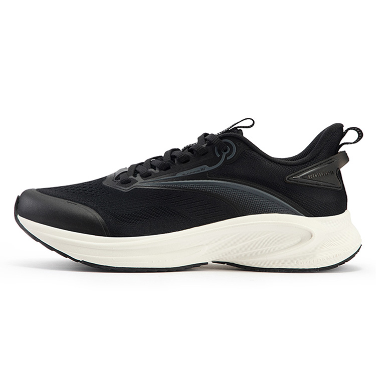 361° Speed Anti Slip Wear Resistant Low Top Running Shoes Men's Black Gray
