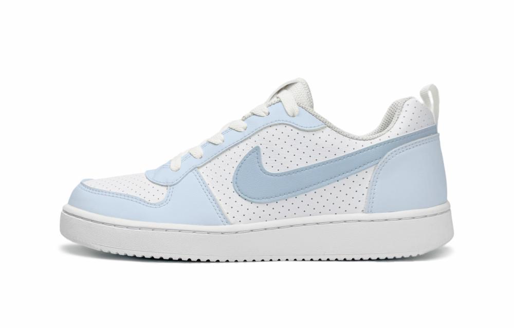 Nike Court Borough Slip-Resistant Balance Breathable Low-Top Skateboard Shoes GS Blue White