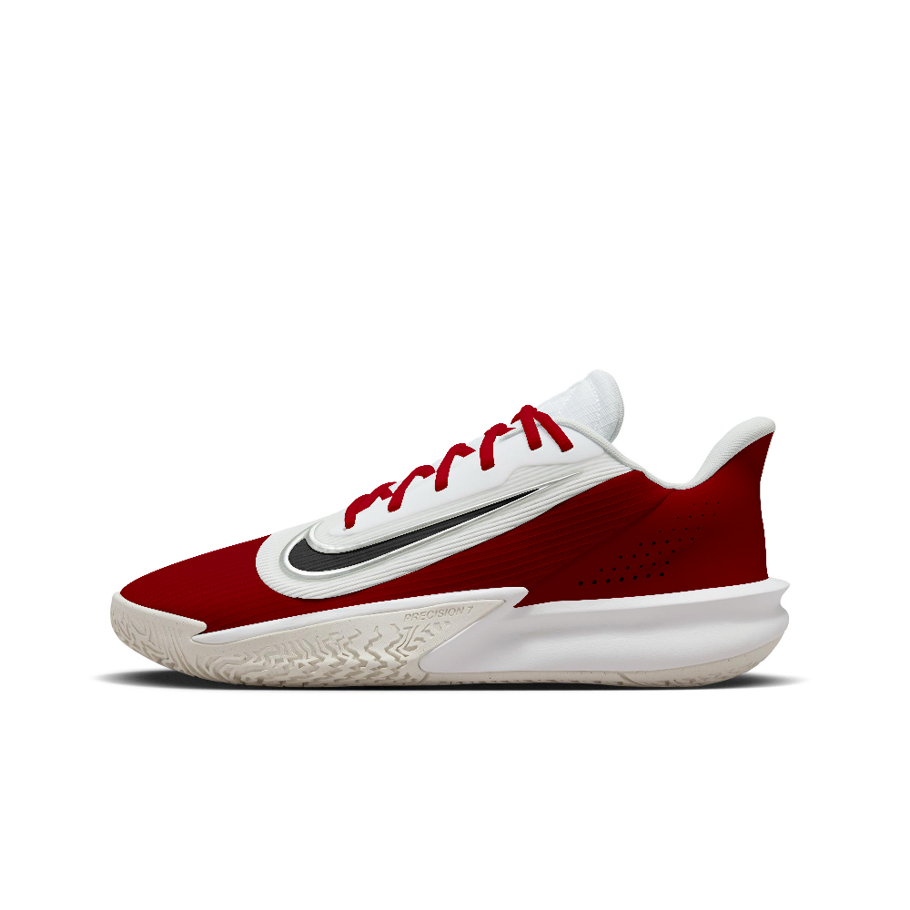Nike Precision 7 Abrasion Resistant Low Top Basketball Shoes Men's Red