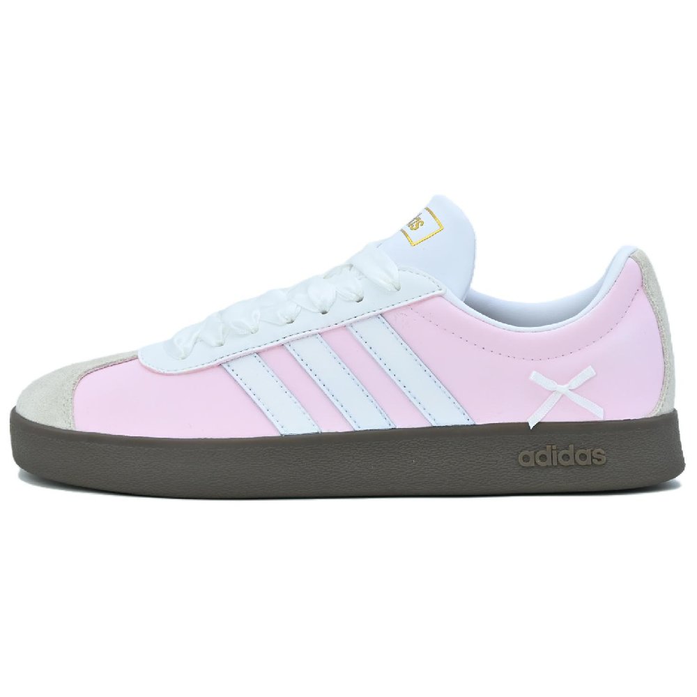 Adidas VL COURT 2.0 Pink Love Coverage Balance Lightweight Low-Top Skateboard Shoes Unisex Pink