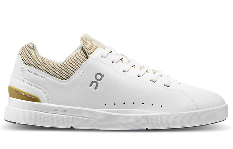 On THE ROGER Anti Slip Wear Resistant Low Top Casual Shoes Men's White Gray