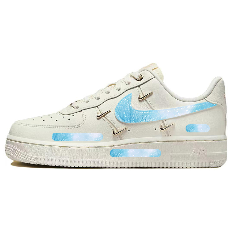 Nike Air Force 1 Slip-Resistant Cushioning Wear-Resistant Breathable Low-Top Skateboard Shoes Women's White