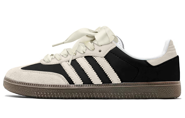 Adidas Originals SAMBA OG Low Top Skateboard Shoes Unisex Black Beige White