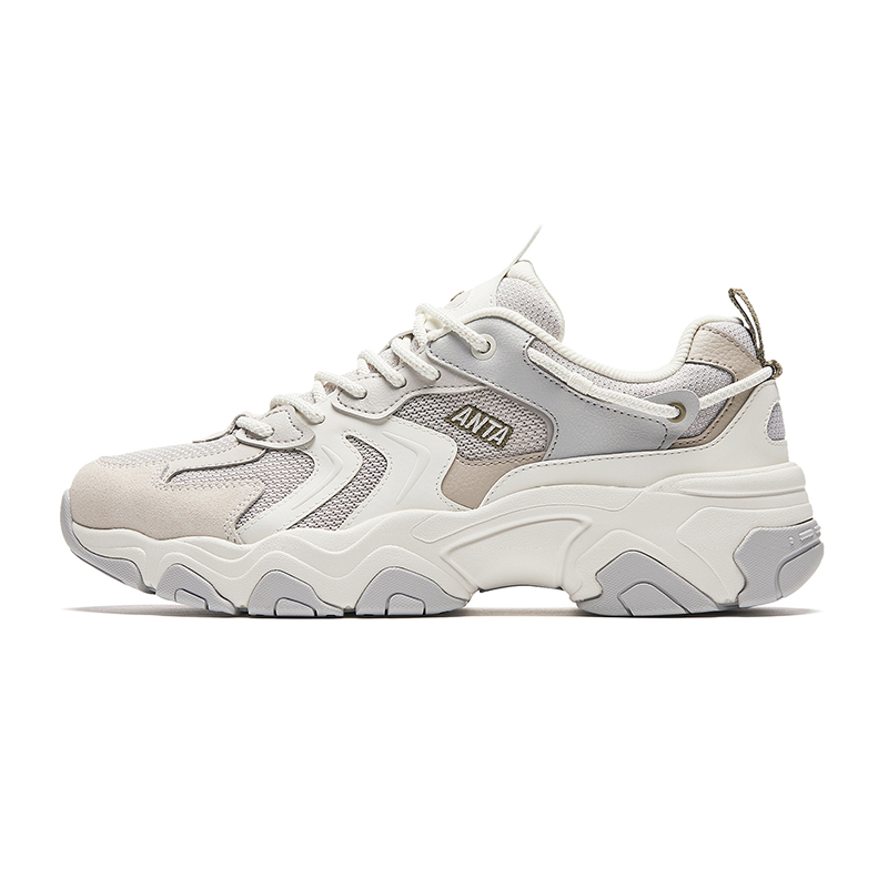 Anta Starry Sea Breathable Low Top Casual Shoes Men's Ecru