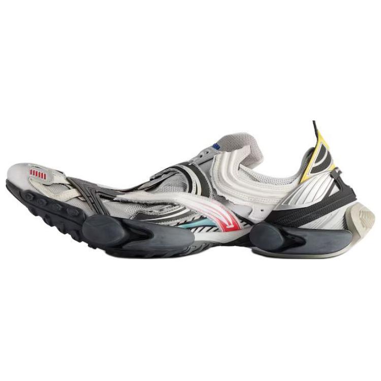 Balenciaga Low Top Casual Shoes Men's Silver Black Red