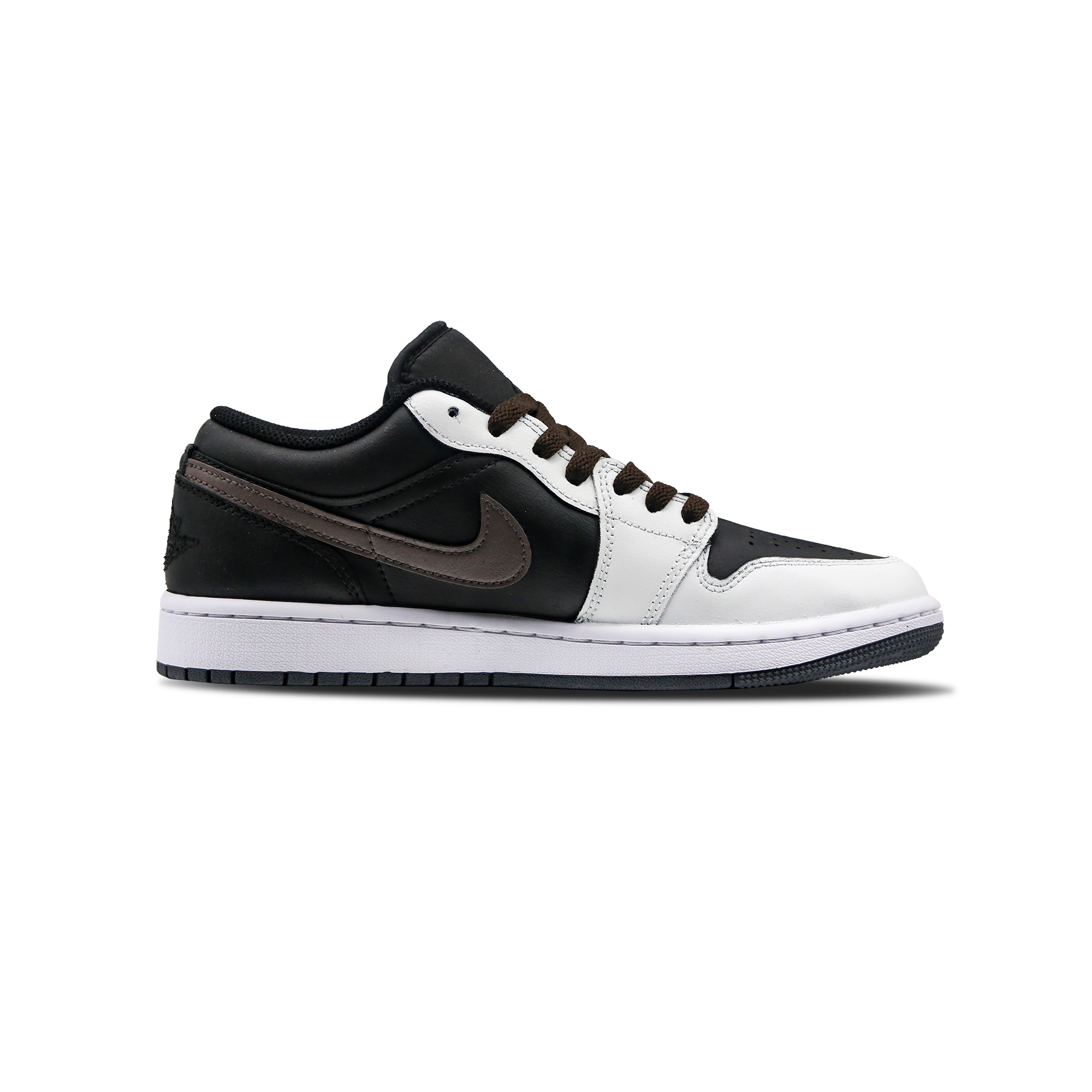 Jordan Air Jordan 1 'Oreo Terra' Abrasion Resistant Low Top Vintage Basketball Shoes Unisex Black White