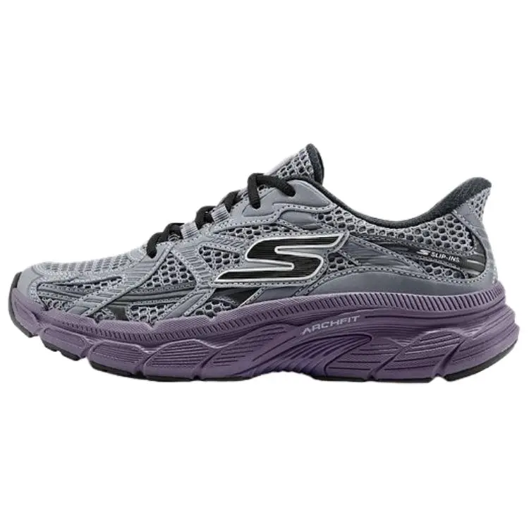 Skechers Women's GO Series Running Shoes Women's Gray Purple