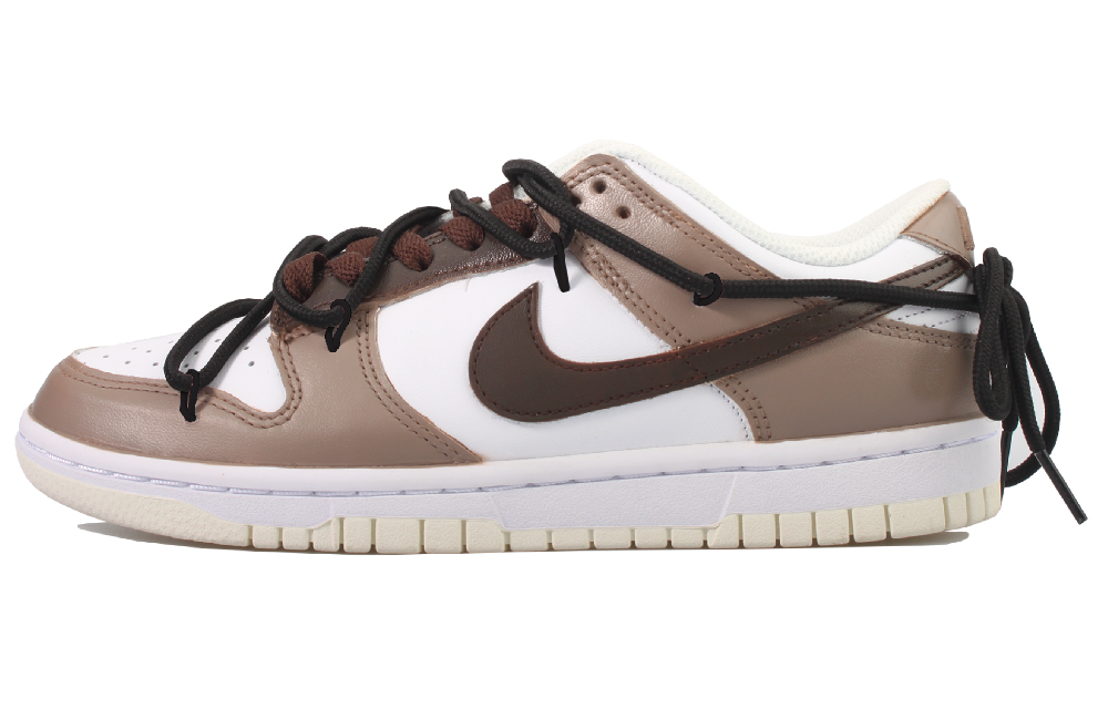 Nike Dunk Low White Sail Mocha Cappuccino Low-Top Skateboard Shoes Women's Mocha White