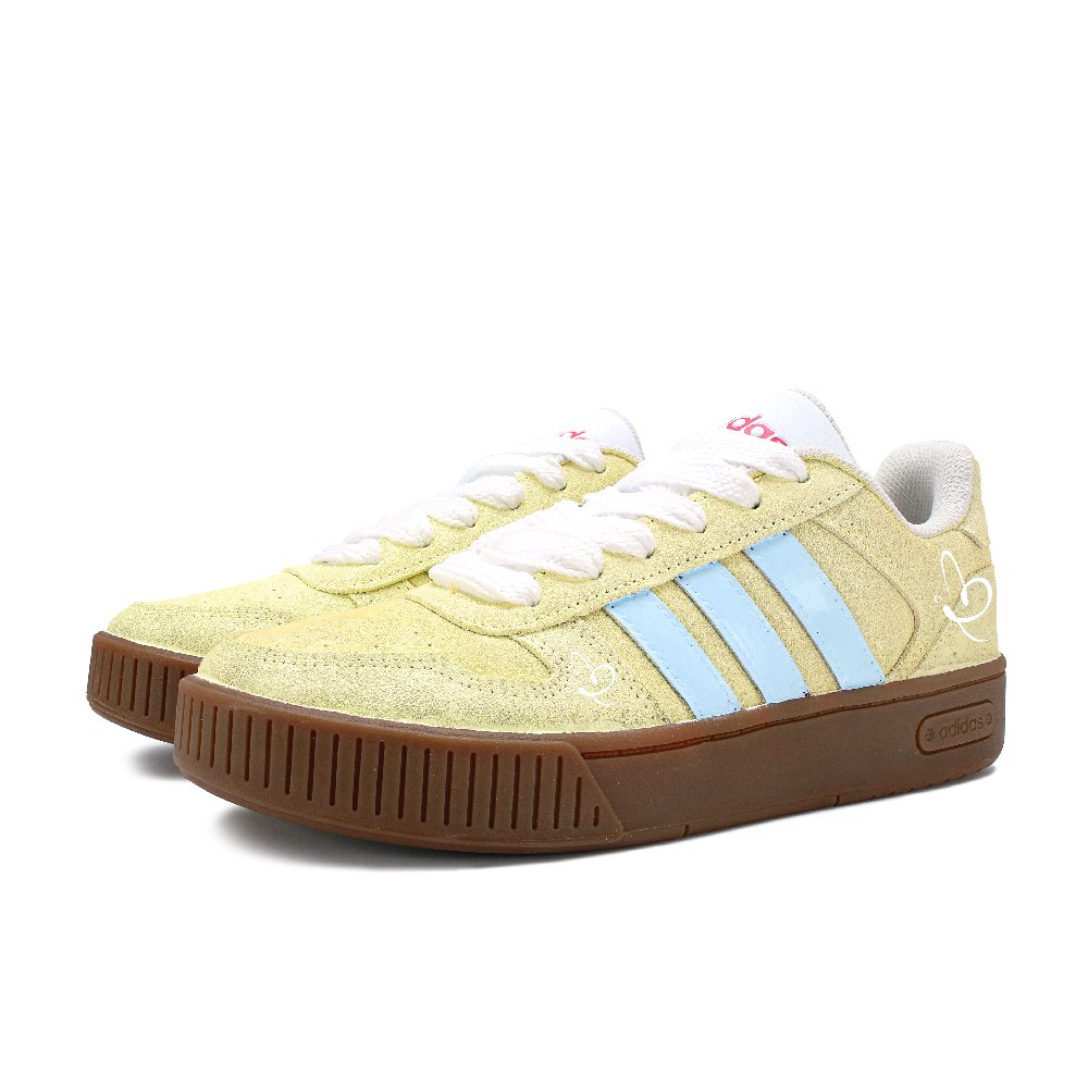 Adidas Neo D-PAD Slip-Resistant Low-Top Skateboard Shoes Unisex Yellow Blue