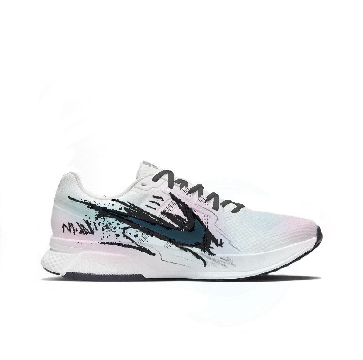 Nike Run Swift 2 Shock Absorbers Slip Resistant Low top Running Shoes Men's